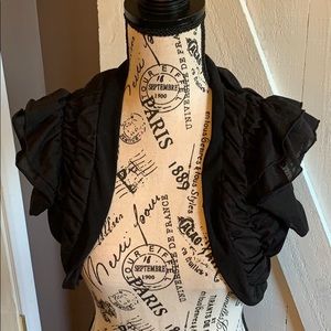 Black cardigan cover up short size small
